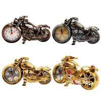 Creative Motorcycle Shape นาฬิกาควอตซ์นาฬิกาปลุก Time Keeper Desktop Decor