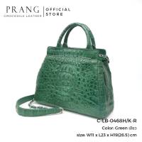 Prang Crocodile Leather Top Handle Bag Handbag กระเป๋าถือสตรี กระเป๋าผู้หญิง หนังจระเข้ C-LB-0468H/K-R