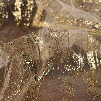 GLace 1pcs/lot Water ripple sequin mesh fabric wedding dress accessories mesh background veils decoration TX1443