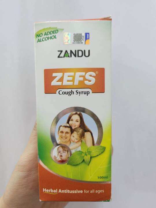 Zandu Zefs Cough Syrup 100ml Lazada