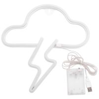 Cloud Neon Signs LED Signs Bedroom Decor USB/Battery Powered LED Night Light Neon Light Sign for Bar, Party, Room