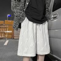 COD SDFERTREWWE Korean version Street Hip Hop Trend Mens Straight Shorts letter printed Oversized Loose Comfortable jogging pants【M-3XL】