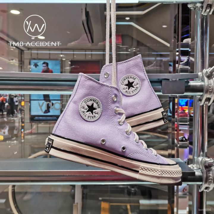 Converse women's shoes 1970s lavender taro purple high-top canvas shoes  violet low-top men's shoes sneakers 167862c 