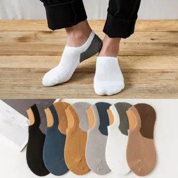 Fashion 5 PairsSummer Non-Slip Silicone Invisible Cotton Ankle