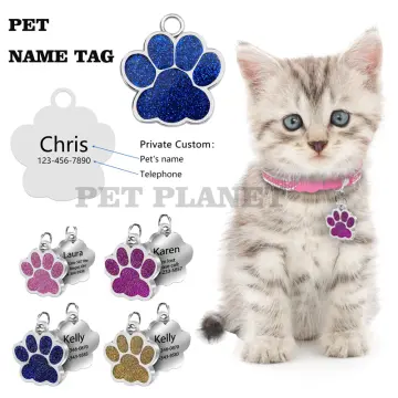 Custom cat name on sale tags