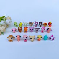 Random 10/20pcs 1-2cm Littlest Pet With Base Baby Shop Mini Figure Original LPS Super Tiny Animal Cat Bird Kids Toy Collection