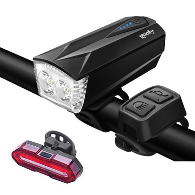 GOOFY 1800MAh Bike Light USB Rechargeable LED Super Bright 350 Lumens Bike Headlight Flashlight Front Lights and Back R