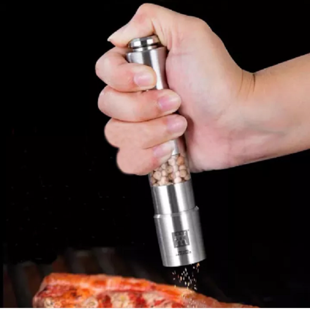 Manual Salt and Pepper Grinder Stainless Steel Mill Includes Gourmet