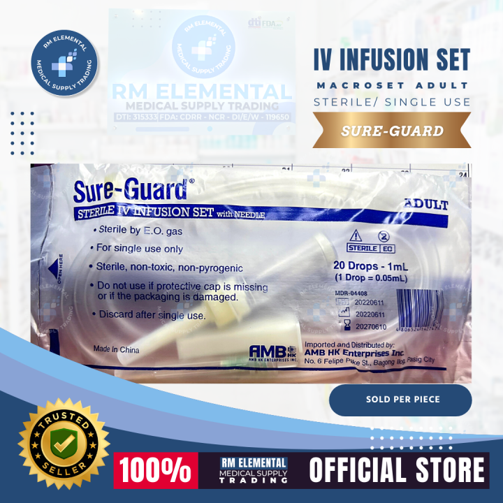 Sure-Guard IV Infusion Set (Macroset - Adult)-SOLD AS PER PIECE | Lazada PH