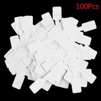 50/100Pcs Blank price tags necklace ring jewelry labels paper stickers