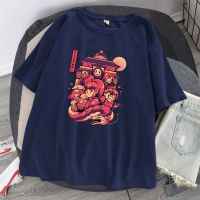 Plus Size Manga Spirited Away Miyazaki Hayao Movie New Mens Clothing Hip Hop Loose T-Shirts Breathable Oversized Cotton Summer Male Tshirt