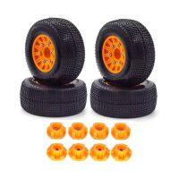 4Pcs 110Mm 1/8 1/10 Short Course Truck Tire Tyre Wheel with 12/14/17Mm Hex for Traxxas Slash Arrma SENTON VKAR RC Car