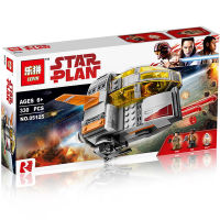 Compatible with Lego Nogo Star Wars series 75176 Resistance Army Transport Cabin Assembled Building Block Toy 05125