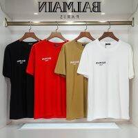 COD dsdgfhgfsdsss BALMAIN100 Original Mens Street Trend Extreme Short Sleeve T-Shirt Womens Oversize Breathable Half Sleeves