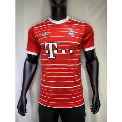 เสื้อกีฬาแขนสั้นลายทีมฟุตบอล Premium 22/23 Bayern home ไซส์ S-2Xl AAA