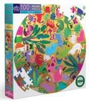 eeBoo Busy Cats 100 pc Round Puzzle จิ๊กซอว์รูปแมวแบบ 100 ชิ้น ต่อเป็นรูปวงกลม