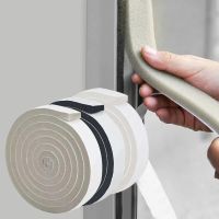 2M Wearable Sliding Window Weather Strip Soundproofing Foam Door Bottom Seal Tape Dustproof Self Adhesive Window Gap Hardware Decorative Door Stops