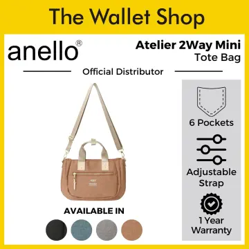 Anello Atelier Mini Shoulder Bag (Light Grey)