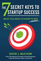 หนังสืออังกฤษ 7 Secret Keys To Startup Success, The: What You Need To Know To Win