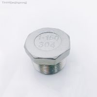 ▨ 1/8 1/4 3/8 1/2 3/4 1 1-1/4 1-1/2 BSP Male Thread 304 Stainless Steel Hex Head Plug Pipe Fitting End Cap Connector