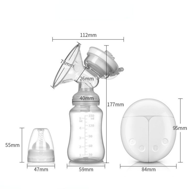 usb-ดูดหัวนมทรงพลังแบบเครื่องปั๊มนมไฟฟ้าวินาทีเครื่องปั๊มนมไฟฟ้ากับขวดนมทารกแผ่นร้อนเย็น-nippl-baby