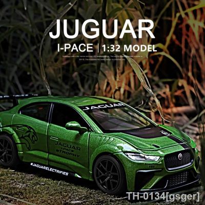 ℗ gsger Novo 1:32 jaguar i ritmo liga carro de corrida modelo diecasts brinquedo veículos simulação som luz crianças presente