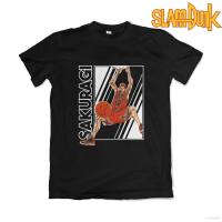 tshirt St1 เสื้อยืดแขนสั้นลําลอง ทรงหลวม พิมพ์ลายอนิเมะ Slam Dunk Sakuragi Hanamichi พลัสไซซ์ สําหรับผู้ชาย และผู้หญิง(S