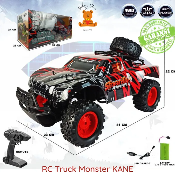 red remote control truck