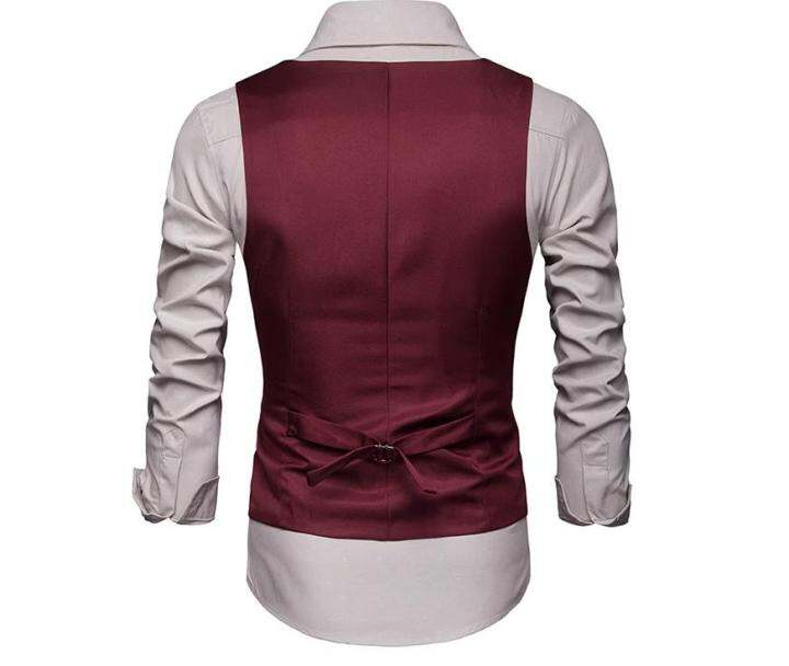 tamias-เสื้อกั๊กสูท-คอวี-กระดุมแถวเดียว-แบบเป็นทางการ-สไตล์นักธุรกิจ-สําหรับผู้ชาย-คลิปม้าบางรุ่นเกาหลี-ชุดลําลอง-m-3xl