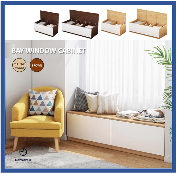 DorNordic Window Storage Side Bench Storage Modern