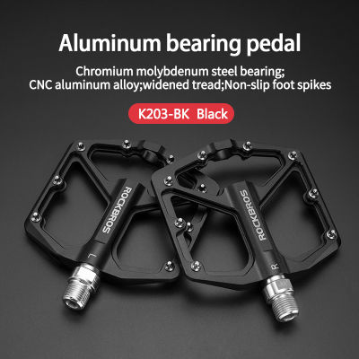 ROCKBROS Mtb Pedal Bike Pedals Cycling Ultralight Aluminium Alloy 4 Bearings Mountain Anti-slip Bike BMX Pedals Accessories