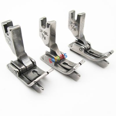 3Sizes(3PCS) Industrial Sewing Machine Hinged Presser Foot SP-18 With Left Guide SP-18L 1/16 1/8 1/4