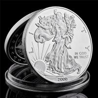 【CW】 Goddess 1 Troy Ounce Statue of Liberty Eagles Plated Commemorative Coins