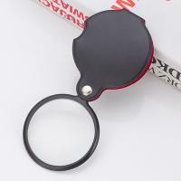 XHLXH Mini Foldable Jewelry Handheld Leather 50mm Loupe Magnifying Glass Gift Magnifier