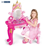 Đồ chơi bàn trang điểm toà lâu đài màu hồng cho bé gái BBT Global 1520A
