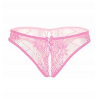 Pink Sexy Open Lace Panty กางเกงในผ้าลูกไม้ซีทรูสีชมพูเปิดเป้า เซ็กซี่ที่สุดในสามโลก