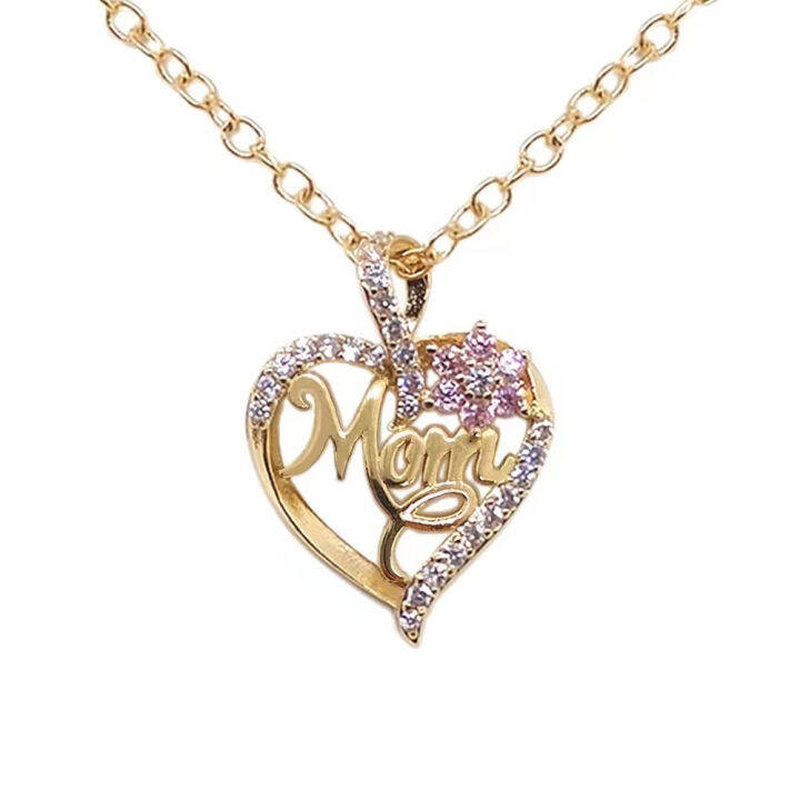 2023-women-gift-love-quality-heart-flower-necklace-new-pendant