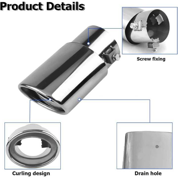 stainless-steel-car-exhaust-tip-2-1in-to-1-5in-universal-car-exhaust-pipe-modification-tail-throat-tail-pipe