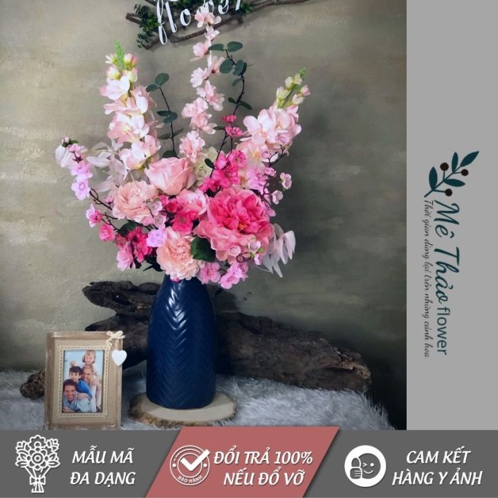 Ảnh Shop Tự Chụp] Bình Hoa Giả Cao Cấp, Mix Lan Mt134, Trang Trí Nhà Cửa,