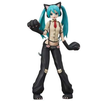 ของเล่นทำมือสไตล์แมวน่ารักของ Hatsune สำหรับเพื่อนๆ Kado Ulang Tahun เครื่องประดับ Miku ของเล่นโมเดลน่ารัก