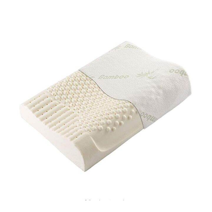 Natural Contour Massage Latex Pillow With Bamboo Cover | Lazada PH