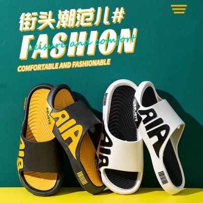 Male summer wear slippers home thick bottom anti-slip outdoor bathroom shower couple household cool slippers men of England