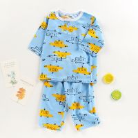 Kids Pajamas Autumn Girls Boys Sleepwear Nightwear Baby Infant Clothes Animal Cartoon Pajama Sets Cotton Childrens Pyjamas