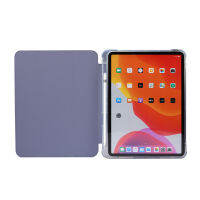 สำหรับ iPad Air 4th Gen 10.9 2020, iPad Pro 11 (2018) นุ่มหนัง PU + TPU กรณีสมาร์ท-Sleep/Wake สีทึบฝาครอบกันกระแทกการ์ด-Slot