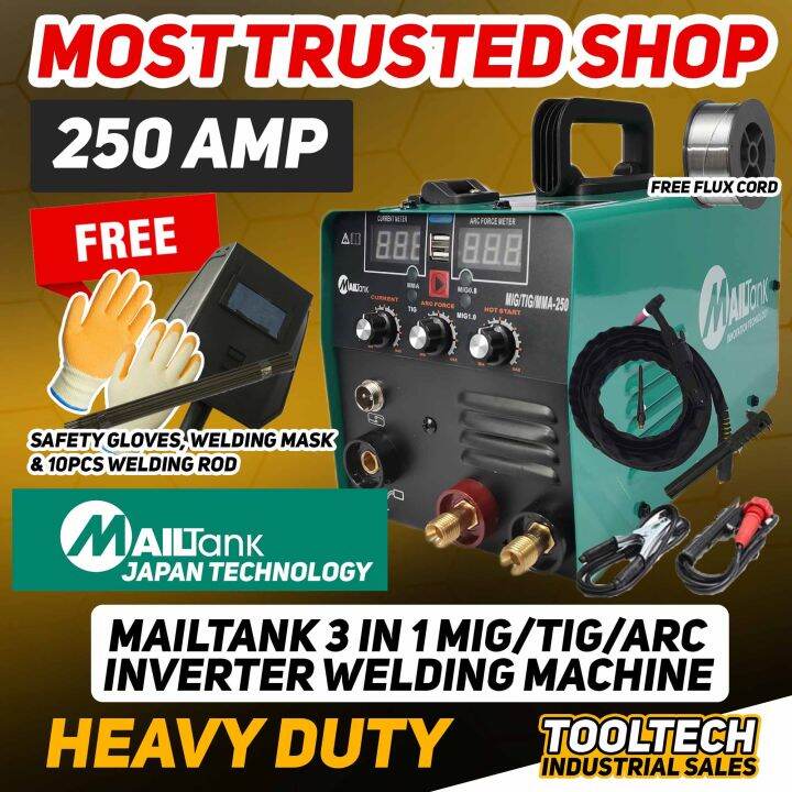 MAILTANK SH197A MIG/TIG/ARC 3IN1 INVERTER WELDING MACHINE *TOOLTECH* Lazada PH