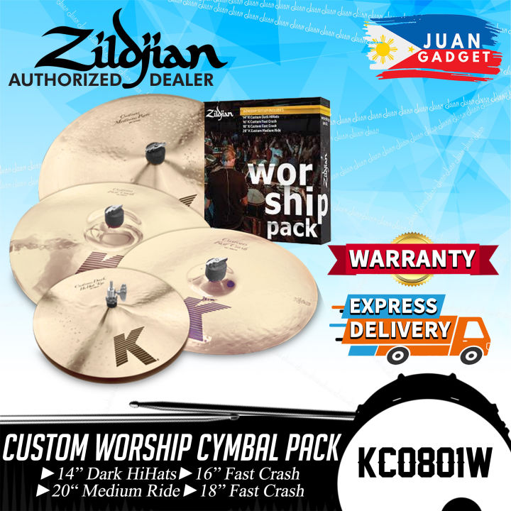 Zildjian KC0801W Custom Worship Cymbal Pack for Worship Music Genre, Jazz,  Rock, etc. JG Superstore Lazada PH