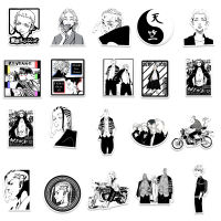 ?พร้อมส่ง?Tokyo Revengers 東京卍復仇者 Blackwhite โตเกียว STICKER รีเวนเจอร์ส สติกเกอร์กันน้ำรูปแบบที่แตกต่างกัน,50ชิ้น