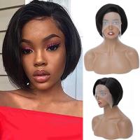 【LZ】♝₪  Short Pixie Cut Wig Transparent Lace Human Hair Wigs For Women Straight Frontal Wig Side Part Bob Wig 13x6 Short Lace Part Wigs