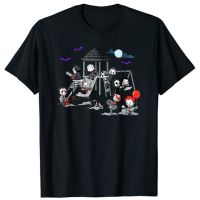 Horror Clubhouse In Park Halloween Costume Gift Tshirt 100% Cotton Gildan