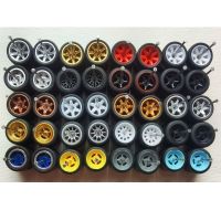 80PCS(for 20 cars) 1/64 Alloy Car Wheels with Tires for Hot Wheel/Matchbox/Domeka 1:64 Alloy Car Model